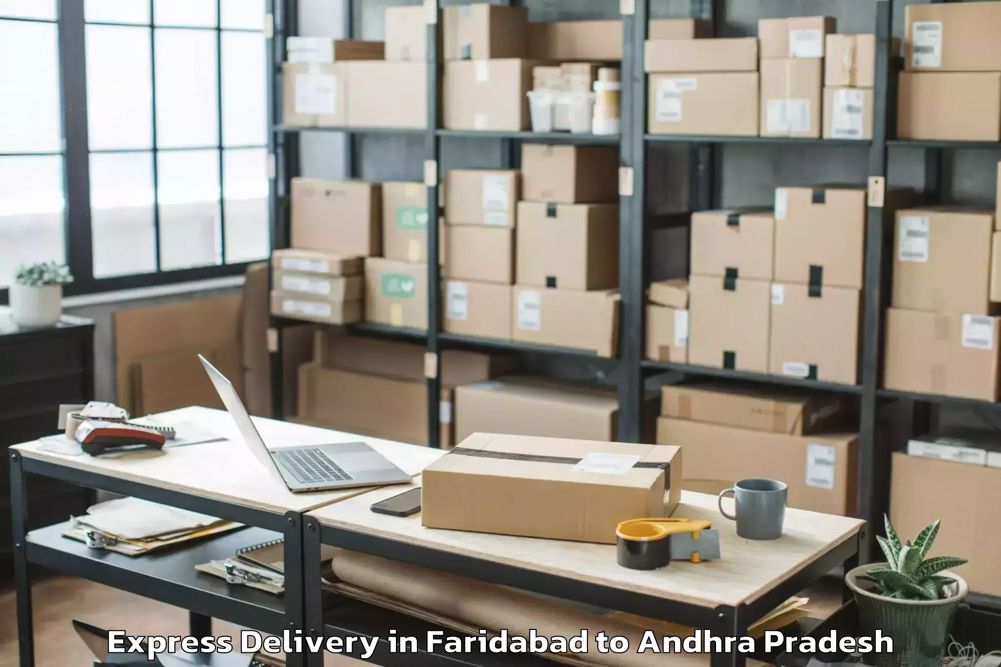 Quality Faridabad to Bondapalle Express Delivery